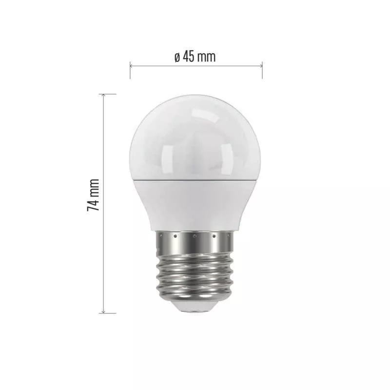 LED žárovka Classic Mini Globe 5W E27 teplá bílá
