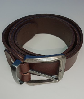 Opasek hnědý 126x3,8 cm