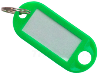 Popiska s kroužkem zelená 10 kusů