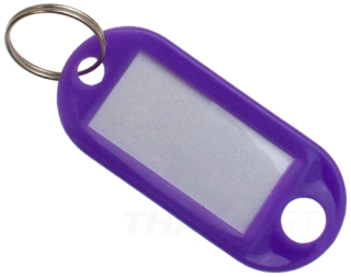 Popiska s kroužkem fialová,10 kusů